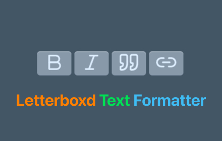 Letterboxd Text Formatter small promo image