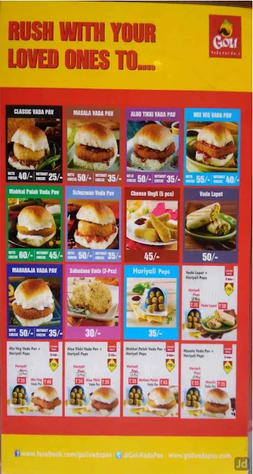 Goli Vada Pav No. 1 menu 