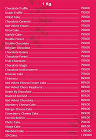 CakeShahi menu 5