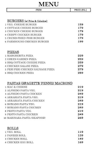 Cafetainment menu 1