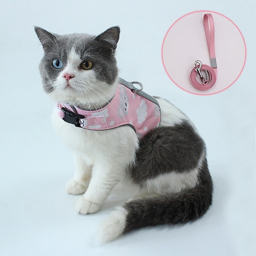 Title 10, Reflective anti-pull cat walking rope. Enhanced...