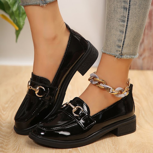 Title 11, Plus Size British Style Leather Shoes for Women
