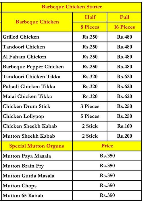 Boom Boom Biryani menu 