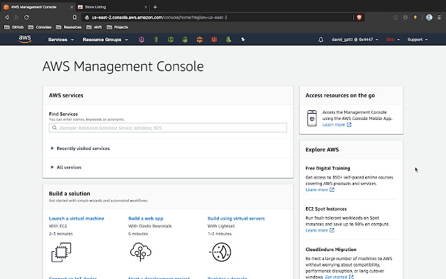 AWS Region Warning