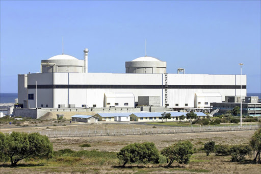 A view of South Africa's Koeberg Nuclear Power Station, 30km north of Cape Town