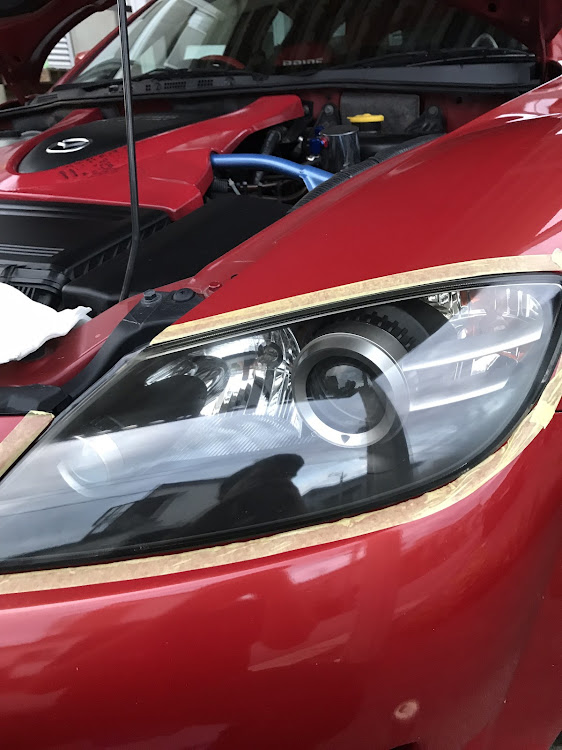 RX-8のヘッドライト黄ばみ取り・ウィルソンに関するカスタム事例の投稿画像3枚目