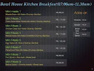 Bowl House Kitchen menu 1