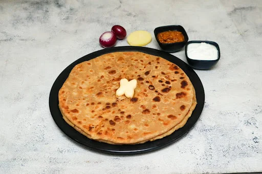 2 Aloo Pyaaz Tawa Paratha [Large] With Dahi & Pickle