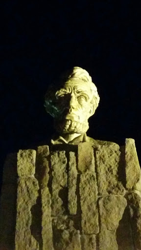 Bronze Head of Lincoln Resting