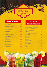 The	Bengal Dhaba menu 1