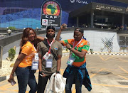 Ivory Coast fans outside the Al Salam Stadium in Cairo where their team meets Bafana Bafana. 