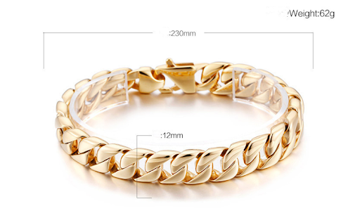 Title 1, Fashion Polished Stainless Steel Mens Bracelet...