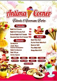 Antima Ice Cream Corner menu 1