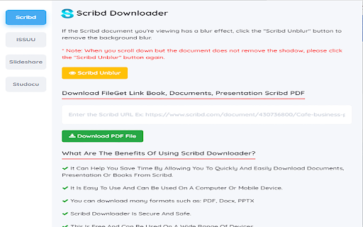 Scribd, Issuu, Studocu Downloader