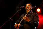 South African musician Ernie Smith performs at the Standard Bank Joy of Jazz concert in Johannesburg on Friday