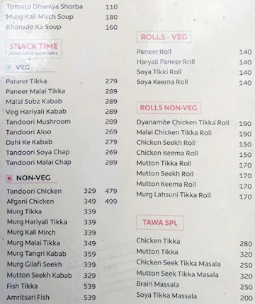 Spice Of India Since 2002 menu 