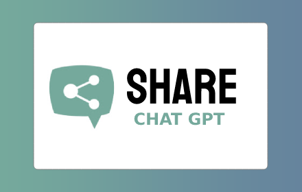 Share CHATGPT - Fast & Easy Chat Sharing small promo image