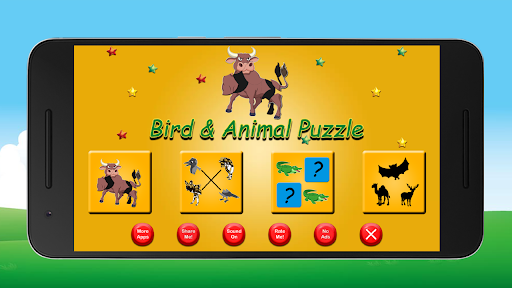 Screenshot Bird and Animal Puzzle