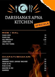 Darshana's Apna Kitchen menu 1