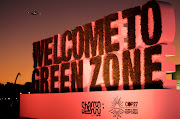 View of the sign welcoming to the green zone during the COP27 climate summit in Sharm el-Sheikh, Egypt November 10, 2022. 