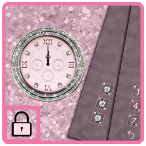 Pink diamond glitter theme  Icon