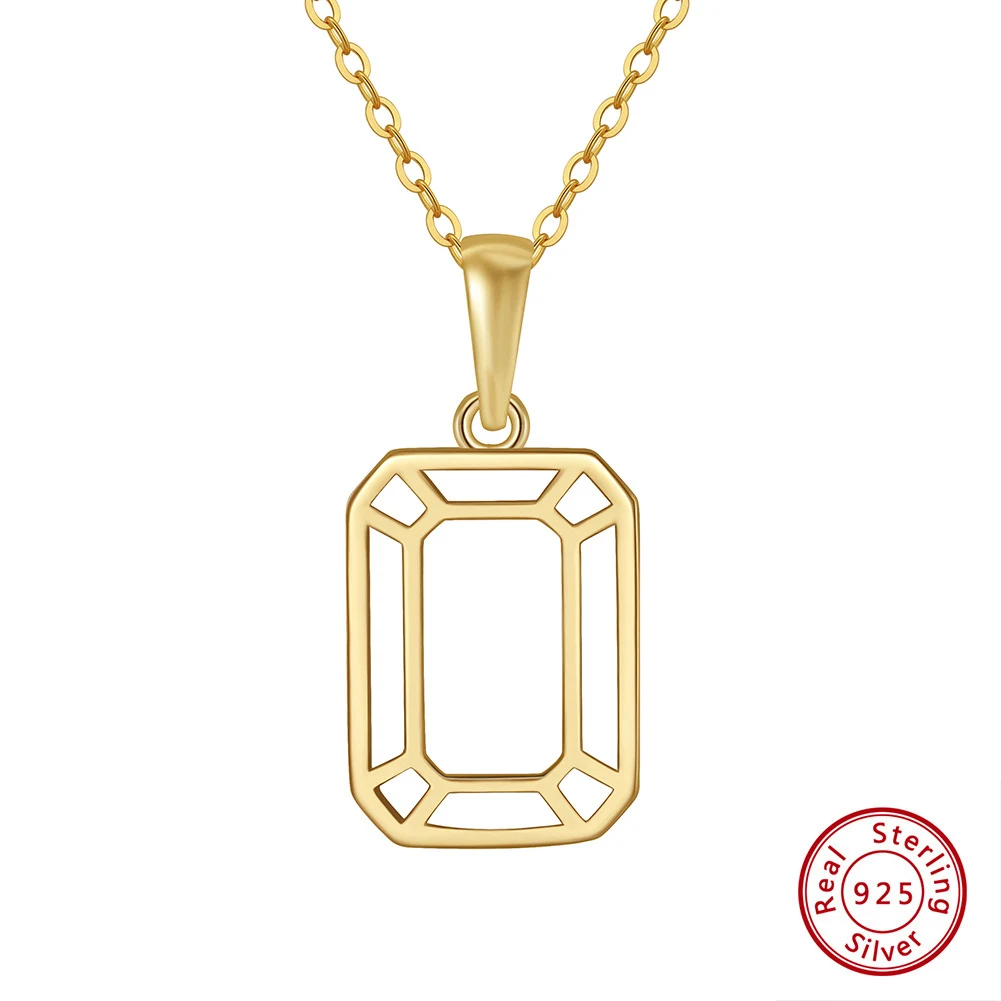 Title 4, Modieuze dames ketting met een eenvoudige geome...