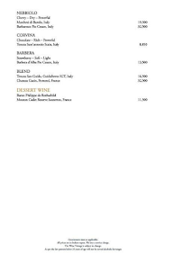 Tamra - Shangri-La's - Eros Hotel menu 2