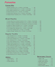 Mumma's Paratha menu 1