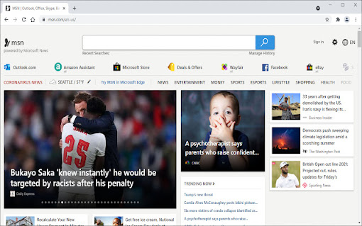 MSN + Bing for Chrome