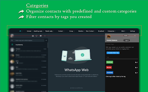 Kobikit Sidekick: WhatsApp™ Web Assistant