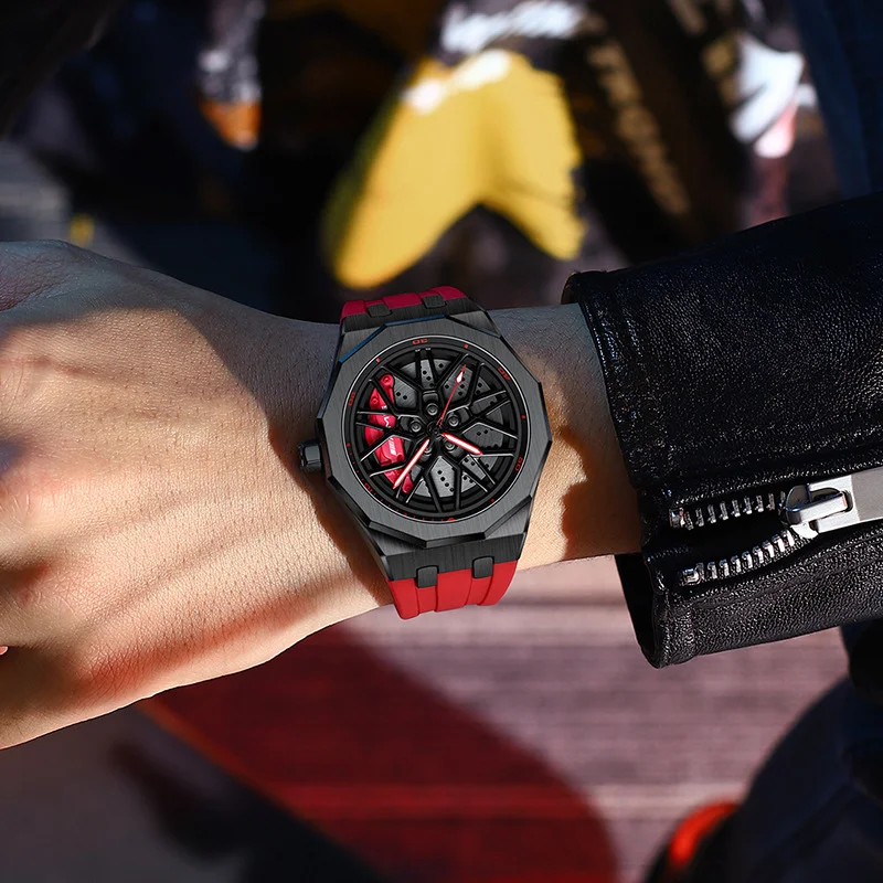 Title 3, Reloj de rueda hueca forjado para hombre resist...