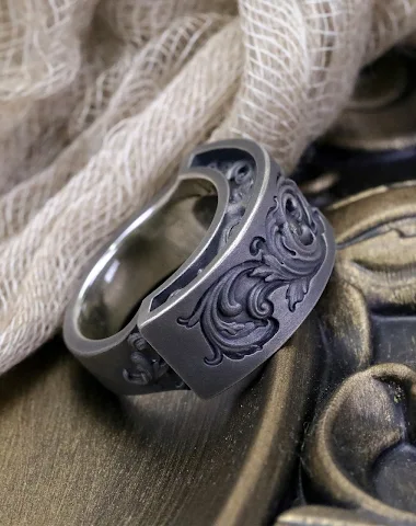 Dark Eyes marcasiet ring met extree - 0