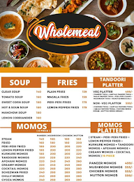 Whole Meal menu 1