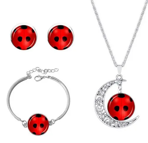 Title 1, Gem Moon Necklace Set for celestial elegance. S...