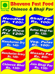 Bhavana Chinese Fastfood menu 1