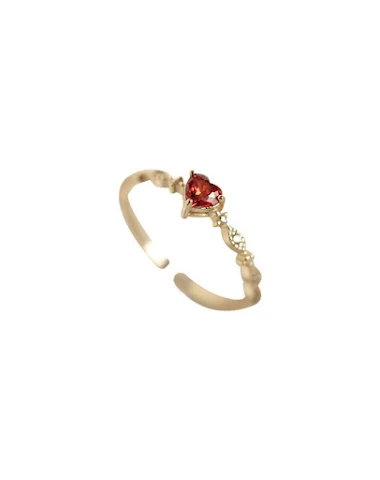 Bague Love Ruby pour femme, un cade - 1
