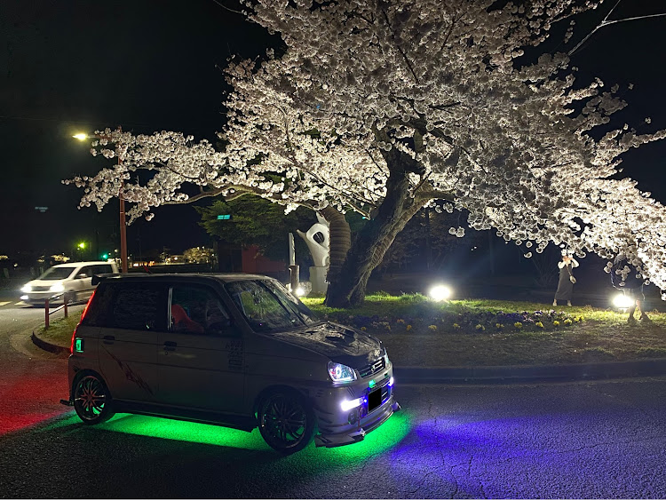 プレオの桜コラボ・桜と愛車・夜ノ森桜並木・FUKUSHIMA50・満開の桜🌸に間に合ったー✨に関するカスタム事例の投稿画像6枚目
