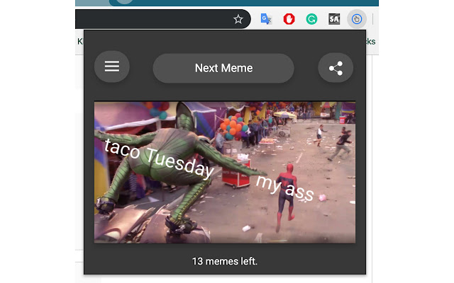 Random Meme chrome extension