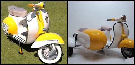 Modifikasi Warna  Cat  Vespa 