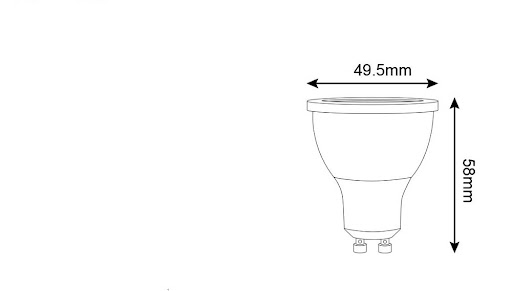 Title 4, ZIGBEE GU10 5W LED Spotlight RGBCCT, compatibel...