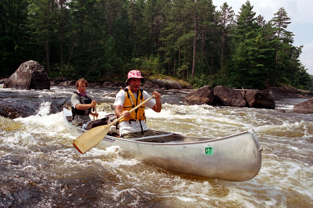 Running the Wheelbarrow Falls on the US-Canada border