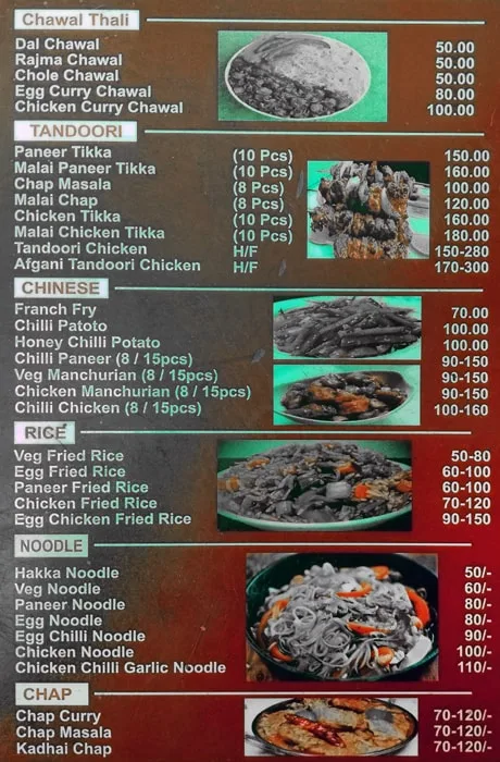 Uttarakhand Cuisine menu 