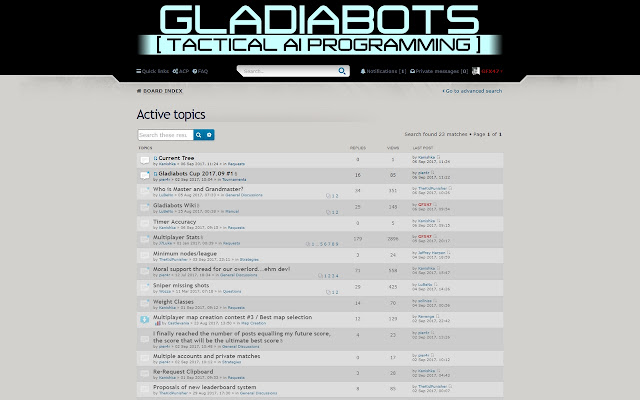 Gladiabots forum update checker chrome extension