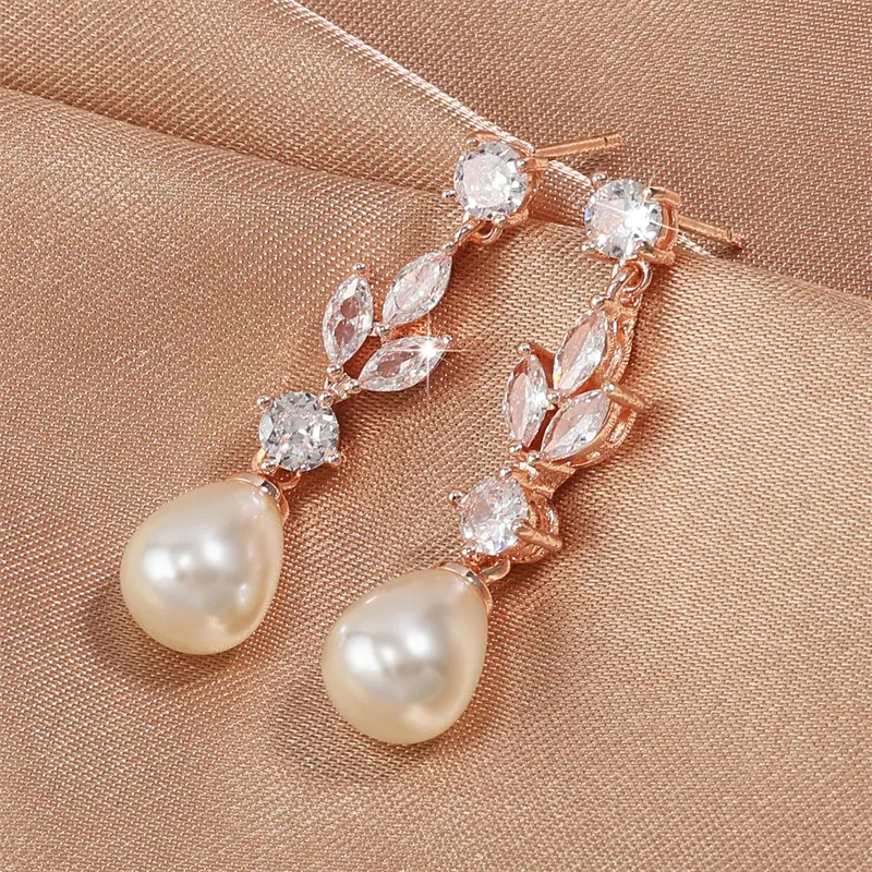 Title 5, Boucles doreilles longues goutte deau pour fe...