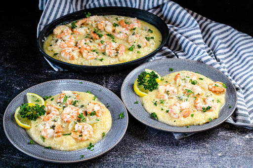 Bowls of Shrimp and Grits.
