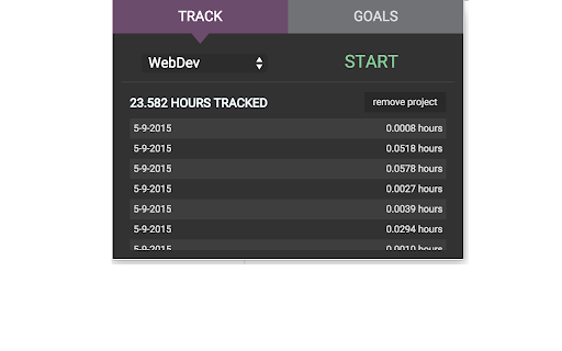 Web Time Tracker