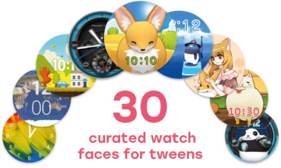 30 curated watch faces for tweens