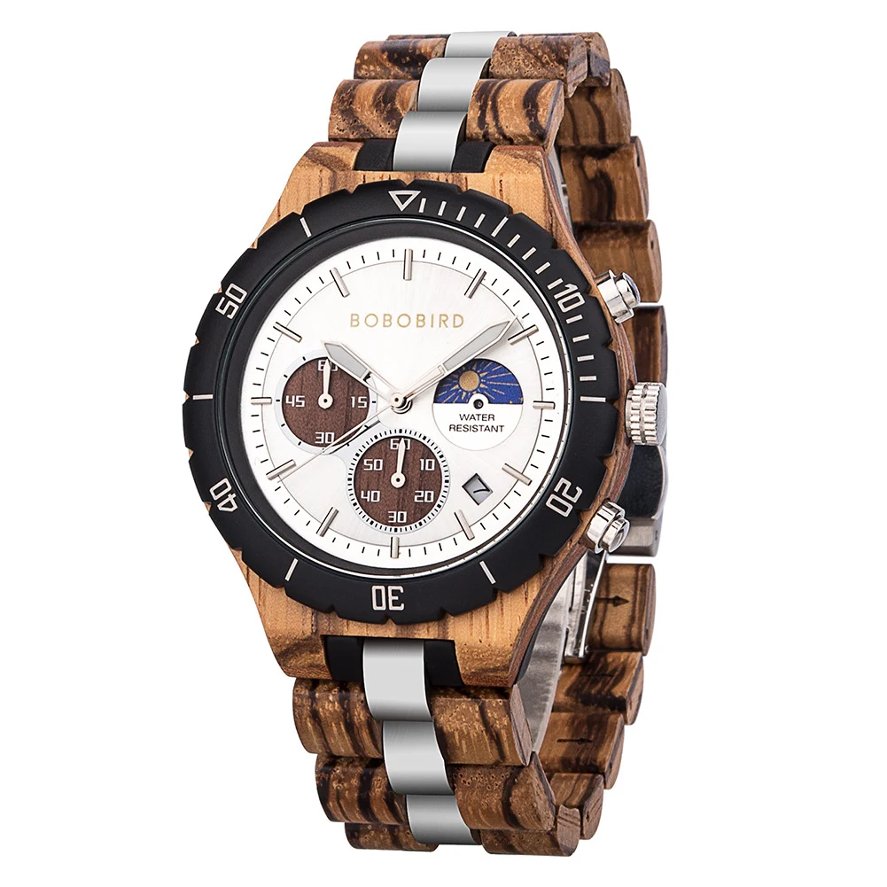 Title 6, Montre à quartz multifonction gravée pour homme...