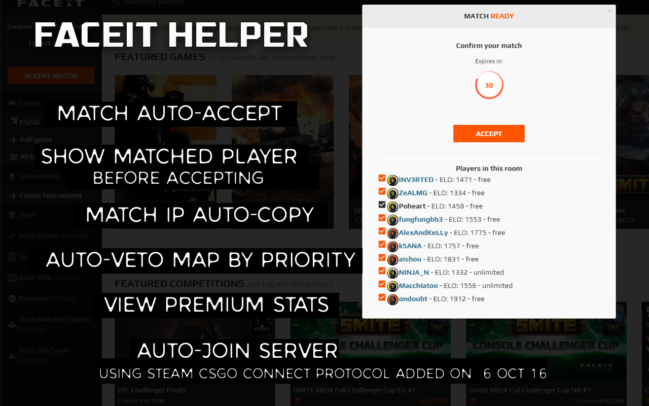 FACEIT HELPER Preview image 3