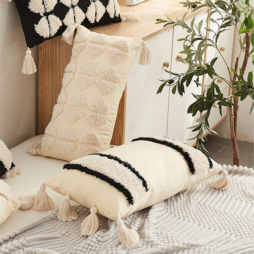 Title 3, Ethnic Style Living Room Sofa Pillow Cases Rect...